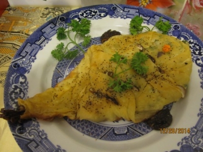 宴客菜糯米飯食譜-糯米飯素水晶魚做法:素水晶魚宴客菜料理賓主盡歡!