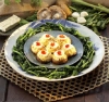 香菇鑲豆腐料理食譜-清蒸香菇鑲豆腐宴客料理:宴客素菜香菇鑲豆腐做法清淡健康